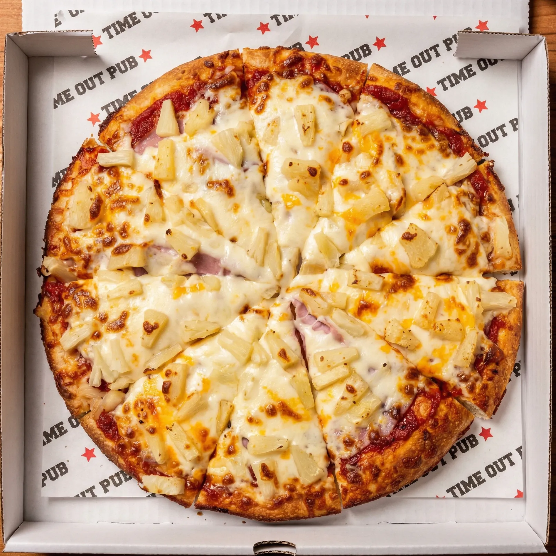 Hawaiian Pizza at Time Out Pub Edmonton Hazeldean