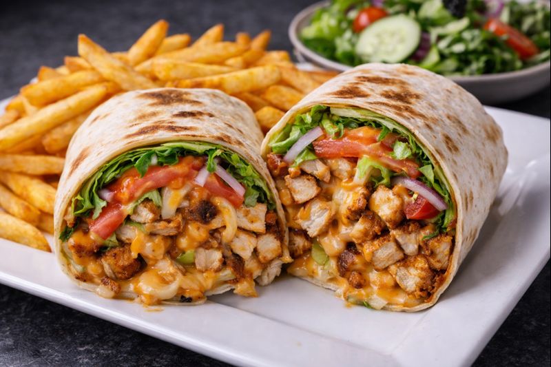 Time Out Wrap at Time Out Pizza and Pub Edmonton